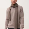 SPENCER écharpe taupe chiné