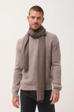 SPENCER écharpe taupe chiné