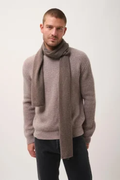 SPENCER écharpe taupe chiné