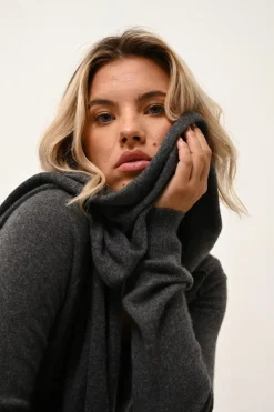 SPENCER écharpe anthracite chiné