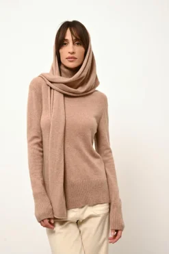 SPENCER écharpe camel chiné