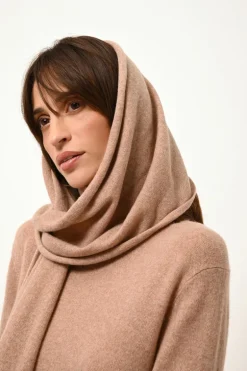 SPENCER écharpe camel chiné