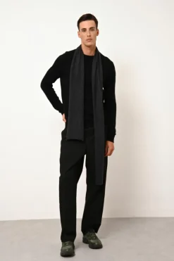 SPENCER écharpe noir chiné