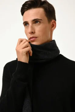 SPENCER écharpe noir chiné