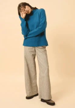 SULLANA pull col montant paon