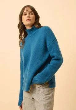 SULLANA pull col montant paon