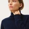SUNNEVA pull col montant navy