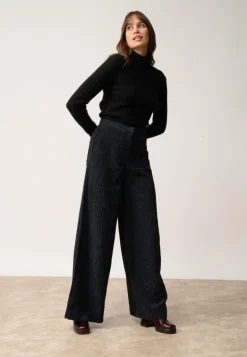 SUNNEVA pull col montant noir