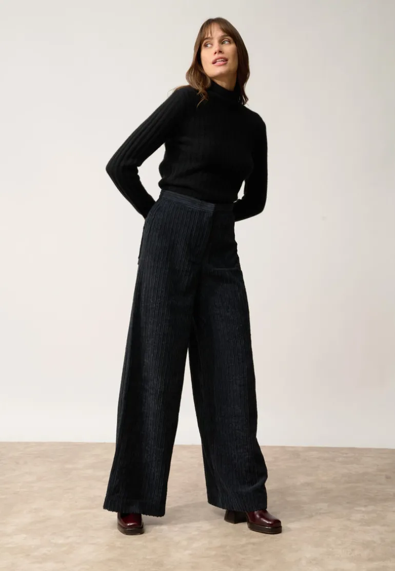 SUNNEVA pull col montant noir