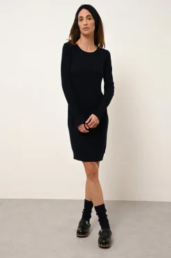 SUSAN robe col rond navy