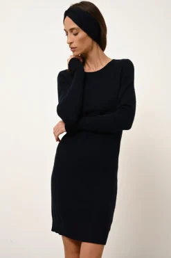 SUSAN robe col rond navy