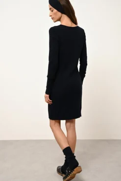 SUSAN robe col rond navy
