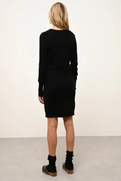 SUSAN robe col rond noir