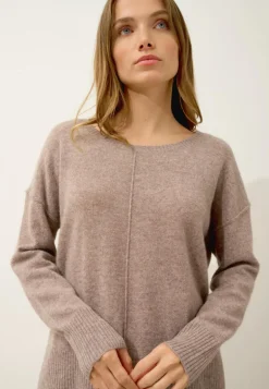 TESS pull col rond caribou chiné