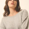TESS pull col rond nuage chiné