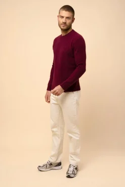 THURID pull col rond bordeaux