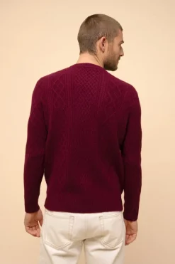 THURID pull col rond bordeaux