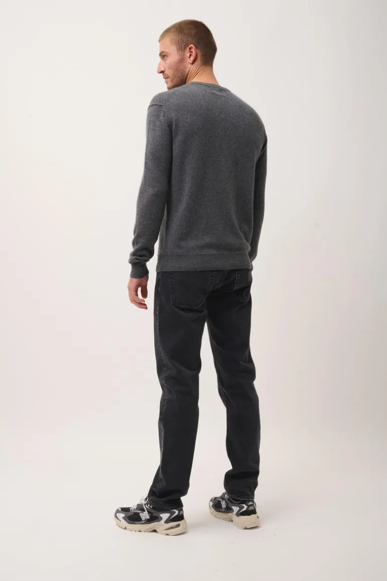 TOM pull col v anthracite chiné