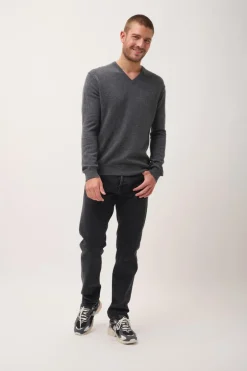 TOM pull col v anthracite chiné