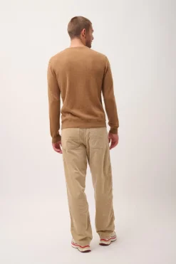 TOM pull col v noisette