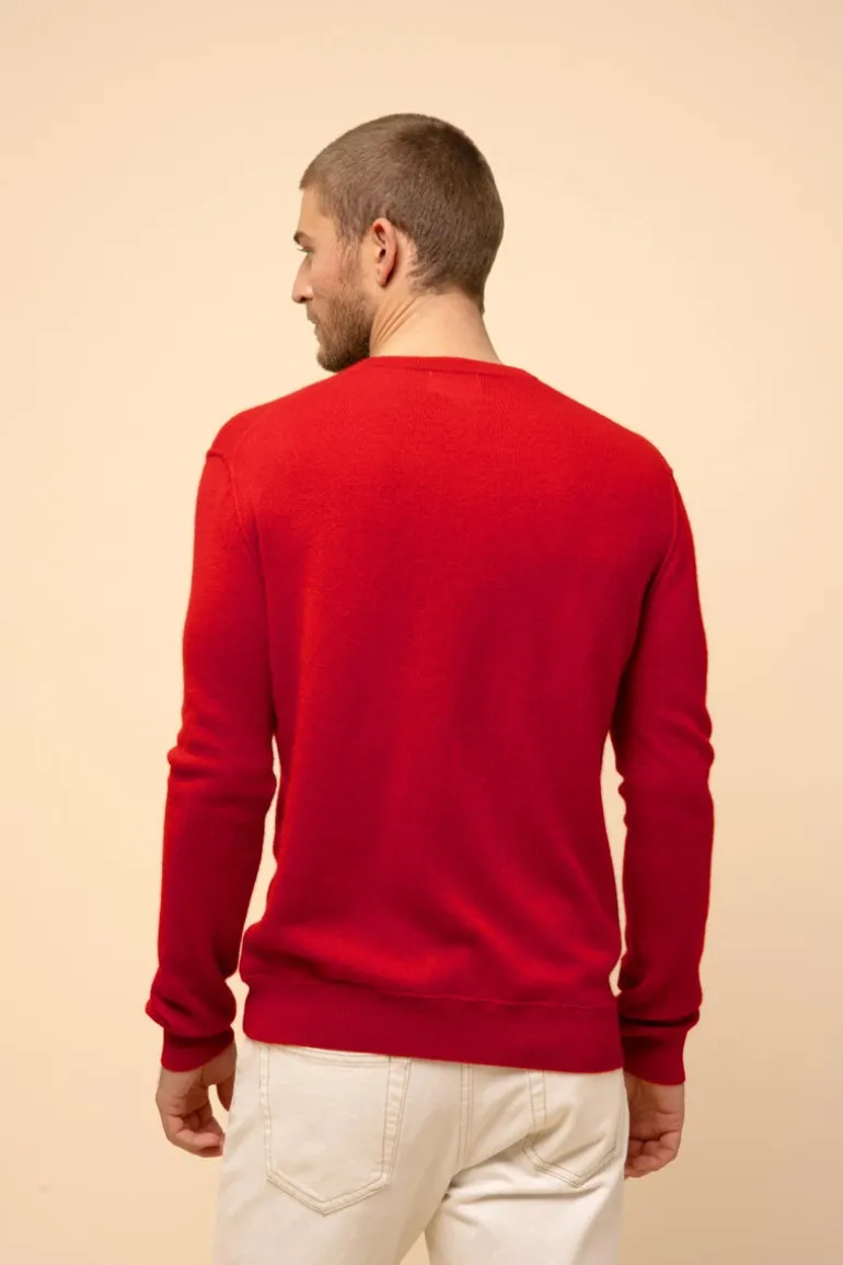 TOM pull col v rouge