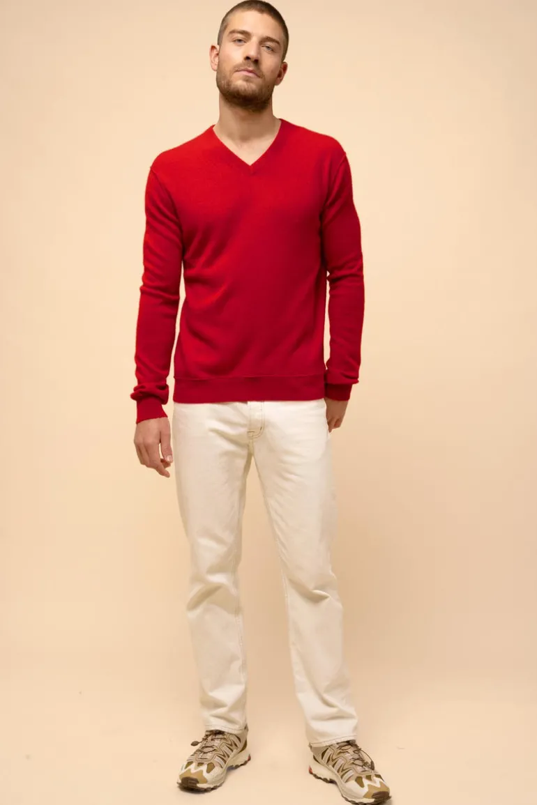 TOM pull col v rouge