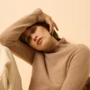 TRILA pull col montant camel chiné