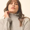 TRILA pull col montant nuage chiné