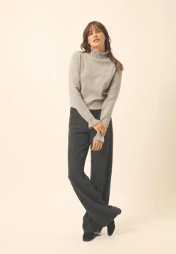 TRILA pull col montant nuage chiné