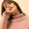UDNY pull col roulé bois de rose