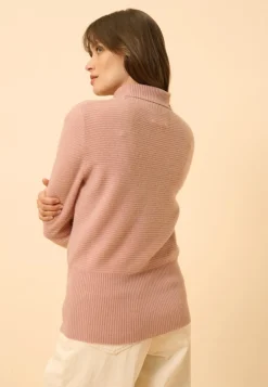 UDNY pull col roulé bois de rose
