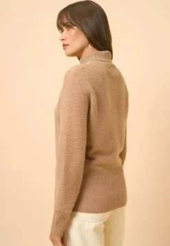 UDNY pull col roulé camel chiné