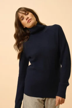 UDNY pull col roulé navy