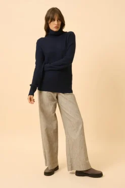 UDNY pull col roulé navy