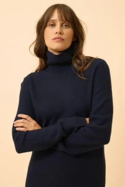 UDNY pull col roulé navy