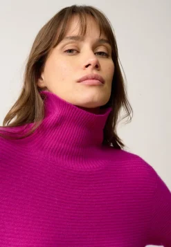 UDNY pull col roulé violine