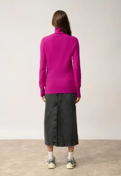 UDNY pull col roulé violine