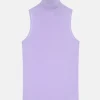 VIOLET pull col roulé mauve