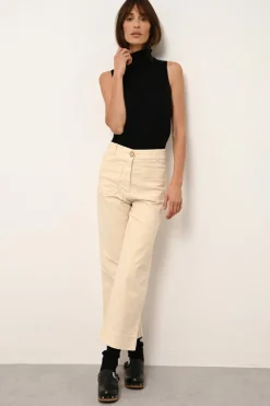 VIOLET pull col roulé noir