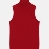 VIOLET pull col roulé rouge