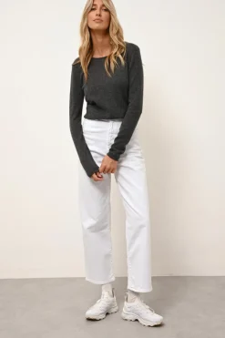 VIVIAN pull col rond anthracite chiné