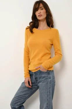VIVIAN pull col rond curcuma