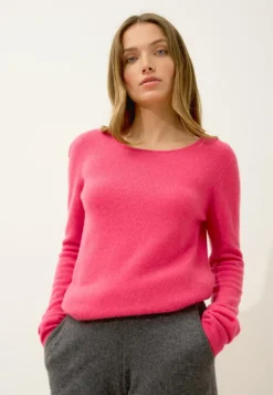VIVIAN pull col rond fraise