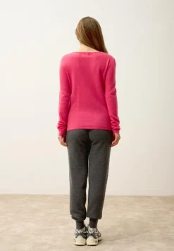 VIVIAN pull col rond fraise