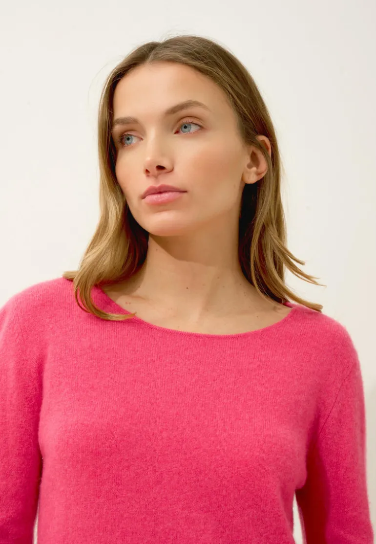 VIVIAN pull col rond fraise