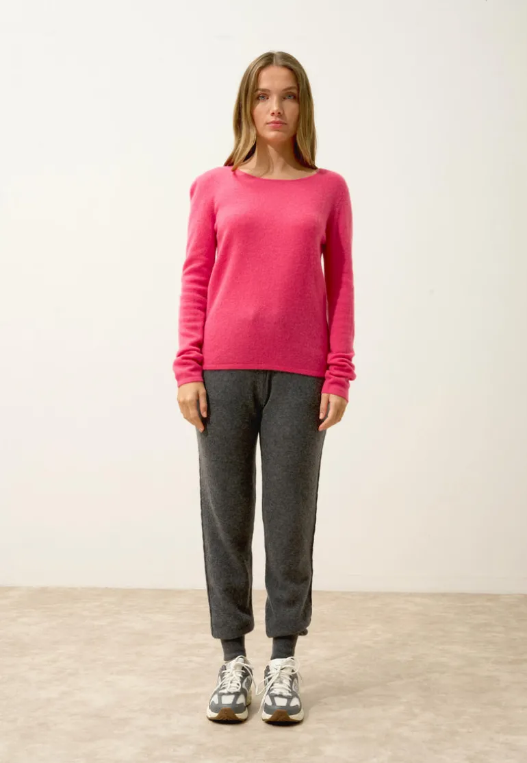 VIVIAN pull col rond fraise