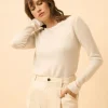 VIVIAN pull col rond ivoire
