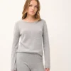 VIVIAN pull col rond nuage chiné