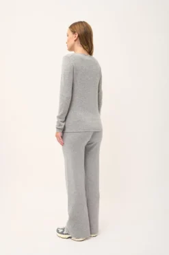VIVIAN pull col rond nuage chiné