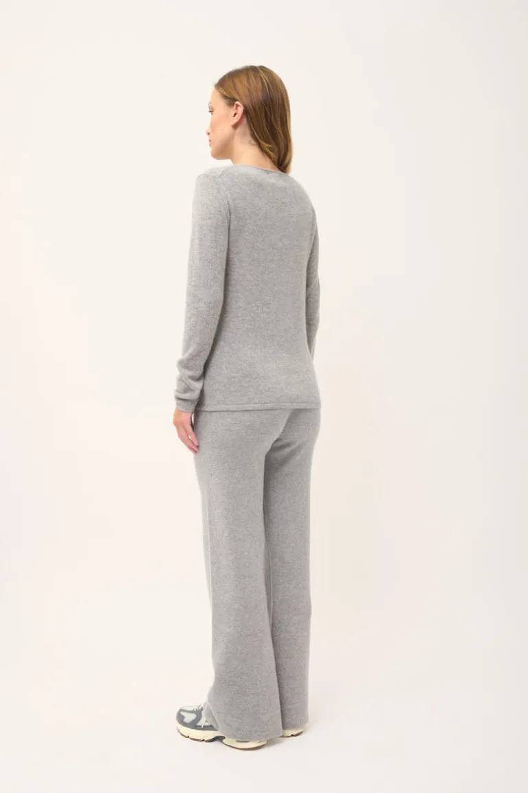 VIVIAN pull col rond nuage chiné